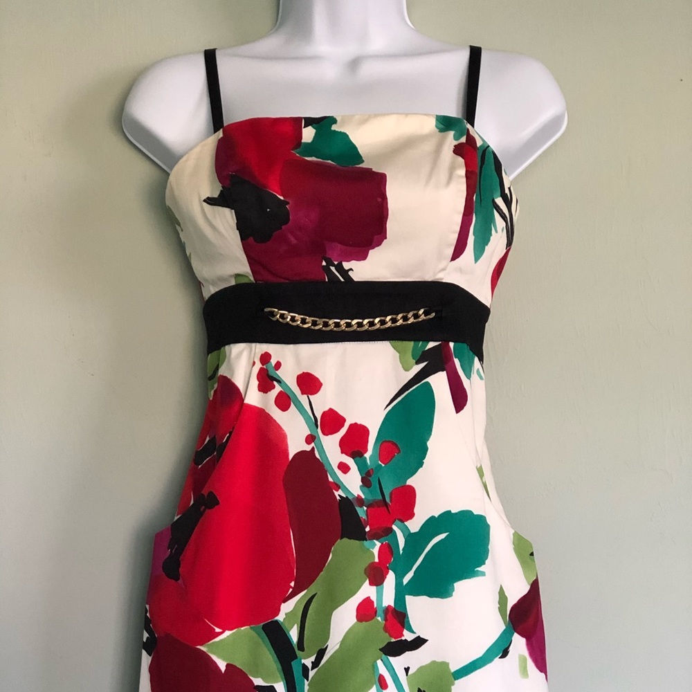 Guess strech floral cocktail dress